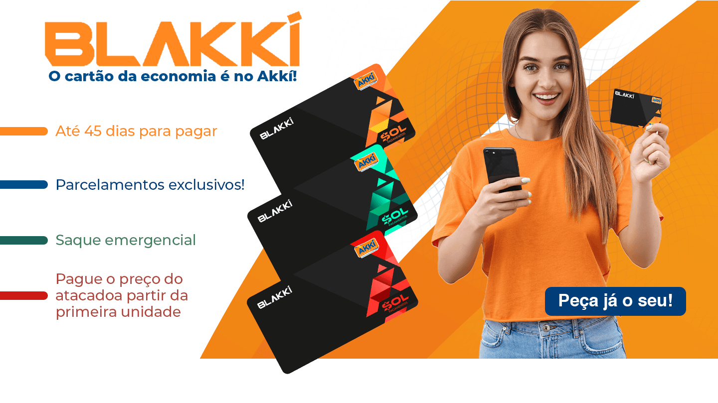 Cartão BLAKKI - Akkí Atacadista